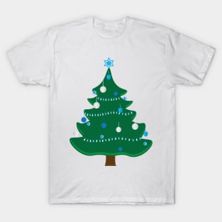 Decorated Jewish Hanukkah Christmas tree T-Shirt